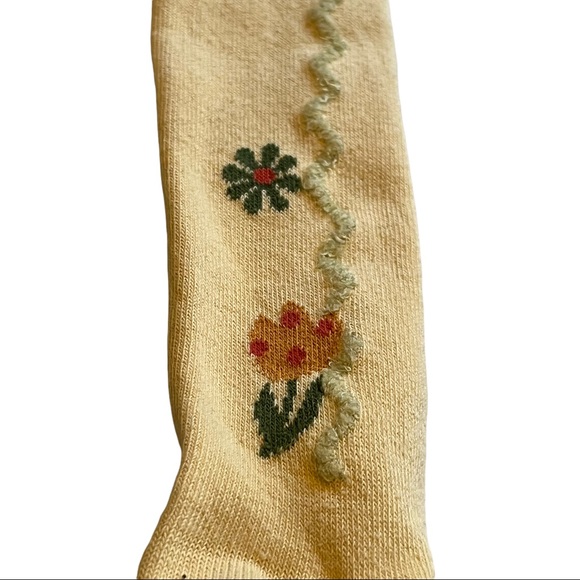 VTG | Baby Mini Catimini | Baby Girl Pale Yellow | Knit Tights - Picture 2 of 7